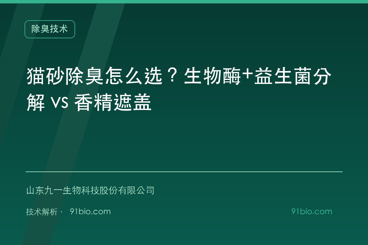 猫砂除臭怎么选？生物酶+益生菌分解 vs 香精遮盖