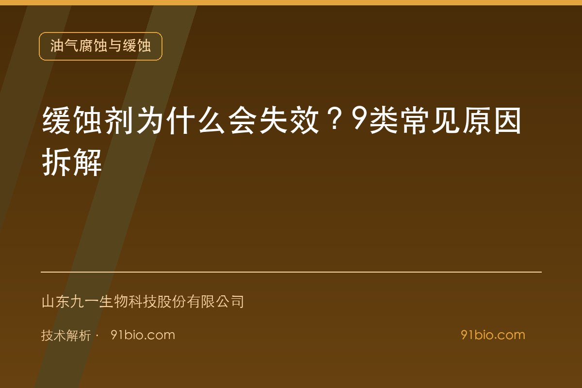 缓蚀剂为什么会失效?9类常见原因拆解