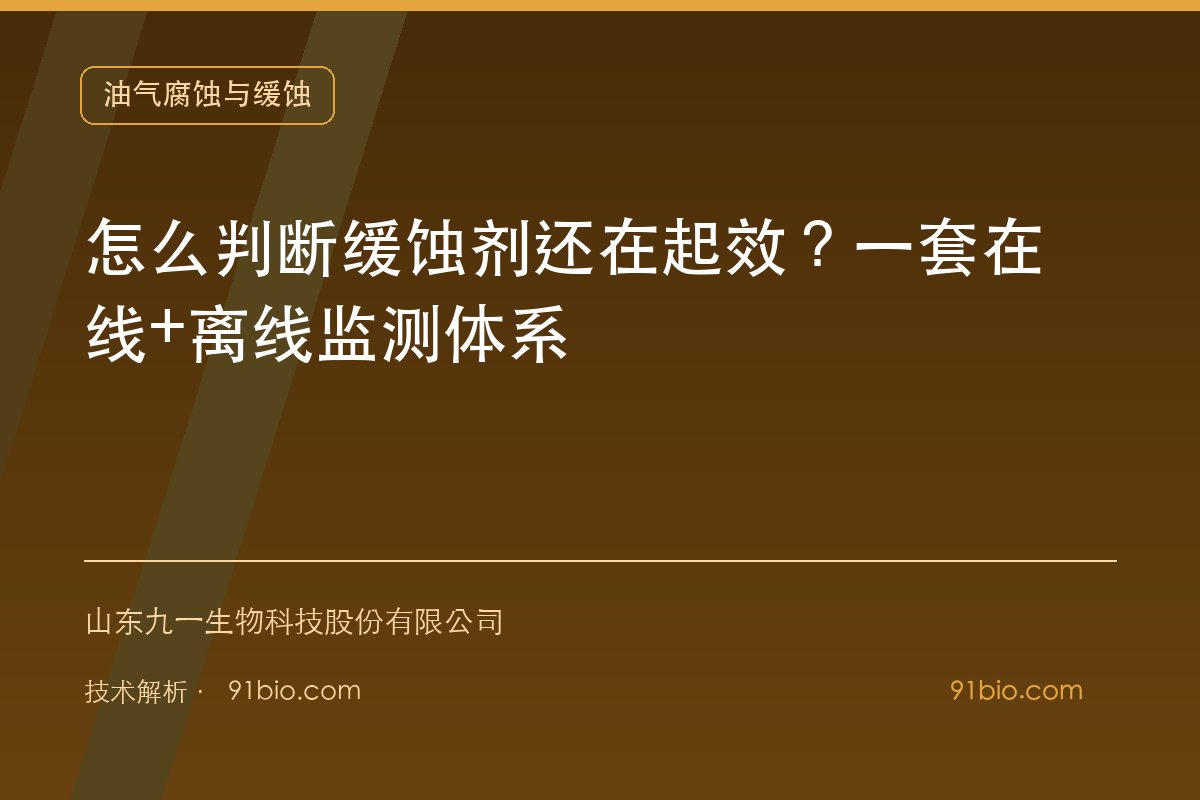 怎么判断缓蚀剂还在起效?一套在线+离线监测体系